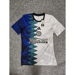 New Atlanta United FC adidas Short Sleeve Pre Game Soccer Shirt Sz M 2025-26 $75